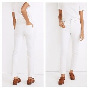 MADEWELL The Perfect Vintage Jean in White